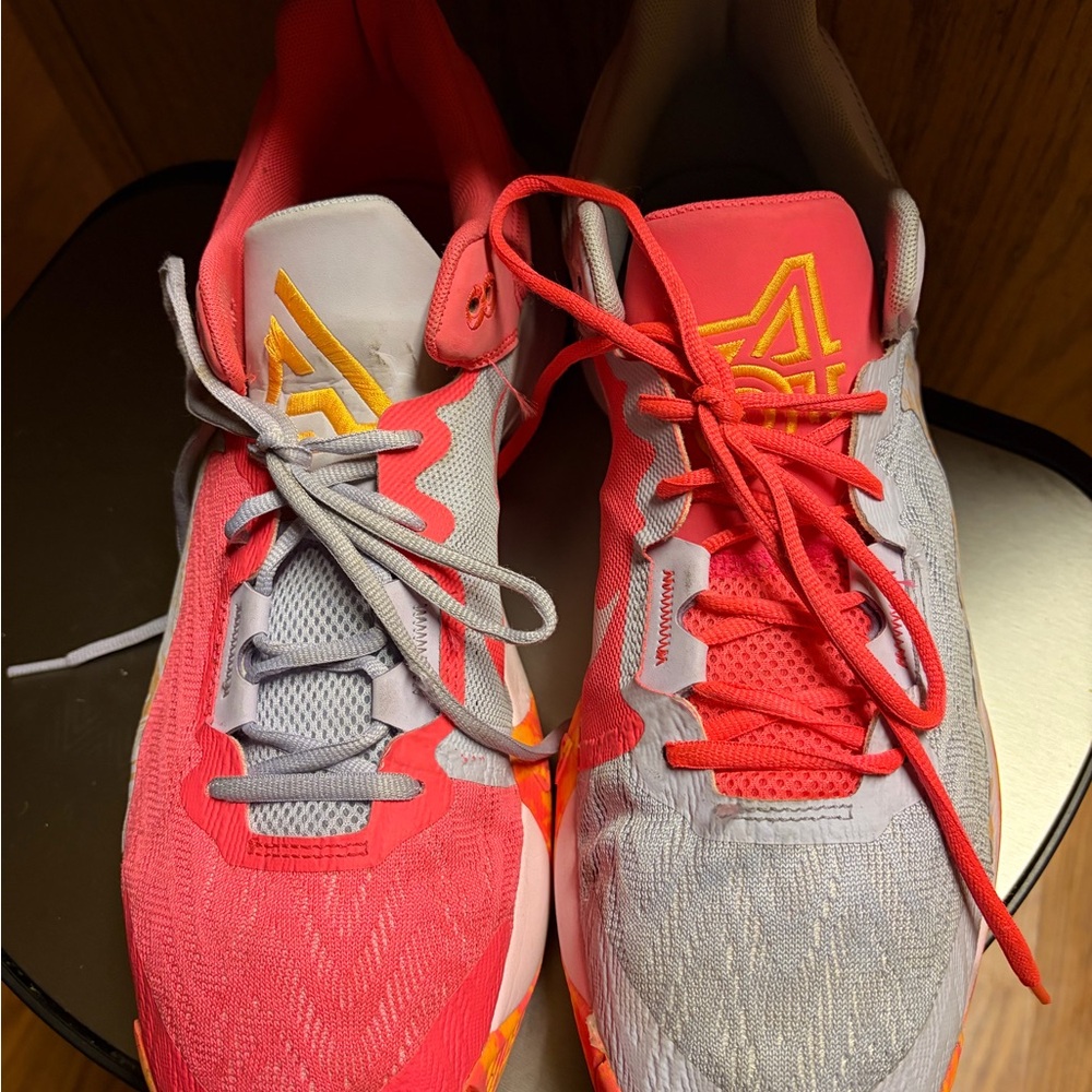 Nike Giannis Immortality 2 Hot Punch DM0825-600 Orange Gray Men Shoes Size 14